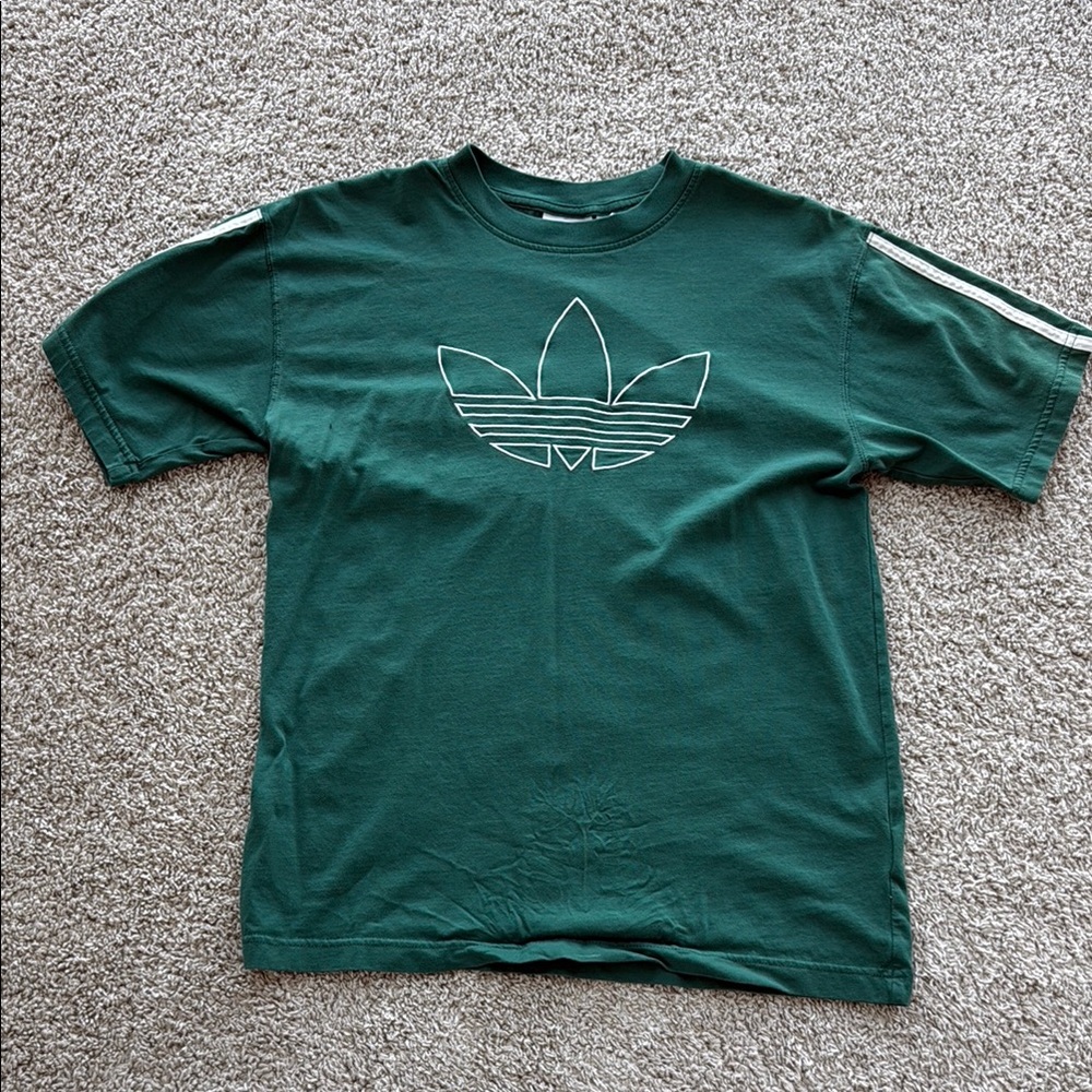 Adidas Forest Green Tee with Logo
